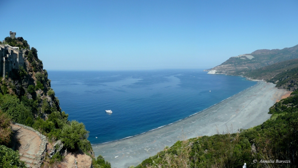 France - Corsica - Black beach of Nonza