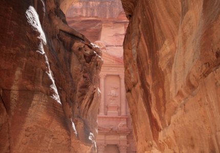 Petra - El Khasneh - Sandstone policrome